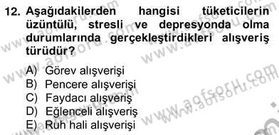 Eğlence Pazarlaması Dersi 2012 - 2013 Yılı (Vize) Ara Sınav Soruları 12. Soru