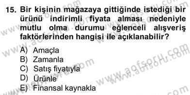 Eğlence Pazarlaması Dersi 2012 - 2013 Yılı (Vize) Ara Sınav Soruları 15. Soru