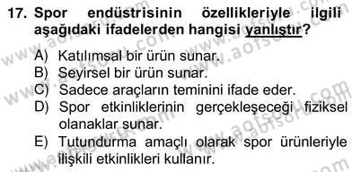 Eğlence Pazarlaması Dersi 2012 - 2013 Yılı (Vize) Ara Sınav Soruları 17. Soru