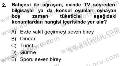 Eğlence Pazarlaması Dersi 2013 - 2014 Yılı (Vize) Ara Sınav Soruları 2. Soru