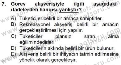 Eğlence Pazarlaması Dersi 2013 - 2014 Yılı Tek Ders Sınav Soruları 7. Soru