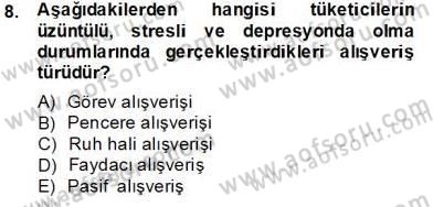 Eğlence Pazarlaması Dersi 2013 - 2014 Yılı Tek Ders Sınav Soruları 8. Soru