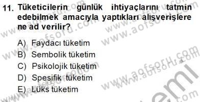 Eğlence Pazarlaması Dersi 2014 - 2015 Yılı (Vize) Ara Sınav Soruları 11. Soru