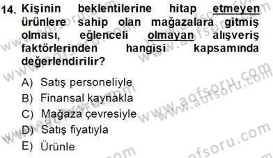Eğlence Pazarlaması Dersi 2014 - 2015 Yılı (Vize) Ara Sınav Soruları 14. Soru