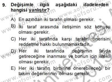 Eğlence Pazarlaması Dersi 2014 - 2015 Yılı (Vize) Ara Sınav Soruları 9. Soru
