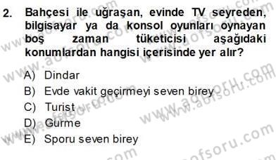 Eğlence Pazarlaması Dersi 2014 - 2015 Yılı (Final) Dönem Sonu Sınav Soruları 2. Soru
