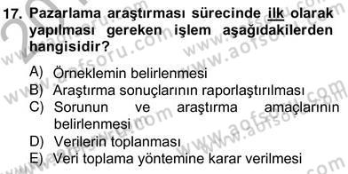 Turizm Pazarlaması Dersi 2012 - 2013 Yılı (Vize) Ara Sınav Soruları 17. Soru