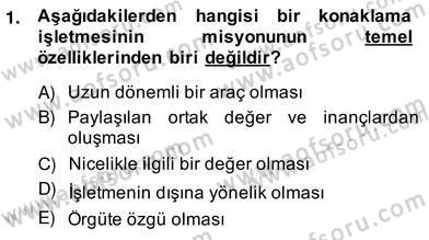 Turizm Pazarlaması Dersi 2013 - 2014 Yılı (Vize) Ara Sınav Soruları 1. Soru