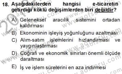 Turizm Pazarlaması Dersi 2013 - 2014 Yılı (Final) Dönem Sonu Sınav Soruları 18. Soru