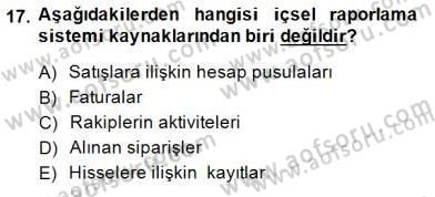 Turizm Pazarlaması Dersi 2014 - 2015 Yılı (Vize) Ara Sınav Soruları 17. Soru