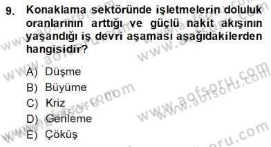 Turizm Pazarlaması Dersi 2014 - 2015 Yılı (Vize) Ara Sınav Soruları 9. Soru