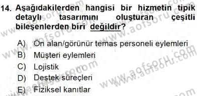 Turizm Pazarlaması Dersi 2015 - 2016 Yılı (Final) Dönem Sonu Sınav Soruları 14. Soru