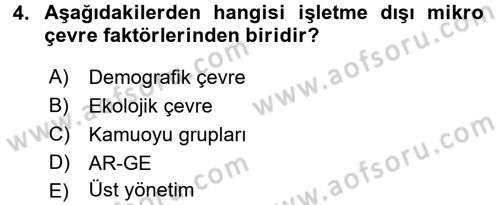 Turizm Pazarlaması Dersi 2016 - 2017 Yılı 3 Ders Sınav Soruları 4. Soru
