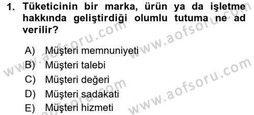 Turizm Pazarlaması Dersi 2016 - 2017 Yılı (Vize) Ara Sınav Soruları 1. Soru