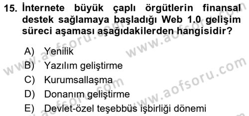 Turizm Pazarlaması Dersi 2017 - 2018 Yılı (Final) Dönem Sonu Sınav Soruları 15. Soru