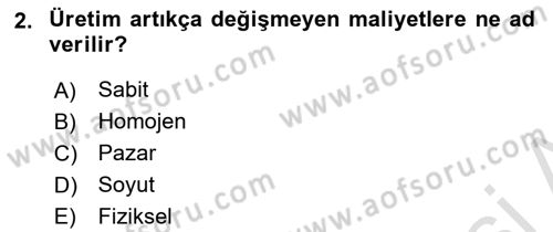 Turizm Pazarlaması Dersi 2021 - 2022 Yılı (Vize) Ara Sınav Soruları 2. Soru