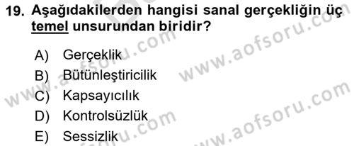 Turizm Pazarlaması Dersi 2021 - 2022 Yılı (Final) Dönem Sonu Sınav Soruları 19. Soru
