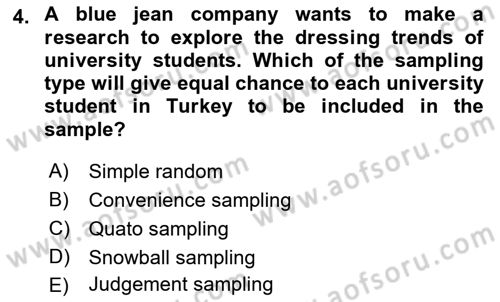 Principles Of Marketing Dersi 2022 - 2023 Yılı (Vize) Ara Sınav Soruları 4. Soru