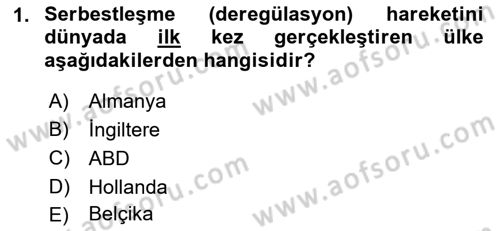 Havayolu Pazarlaması Dersi Ara Sınavı Deneme Sınav Soruları 1. Soru