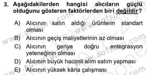 Havayolu Pazarlaması Dersi 2018 - 2019 Yılı (Final) Dönem Sonu Sınav Soruları 3. Soru