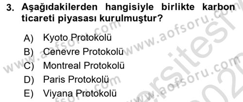 Havayolu Pazarlaması Dersi Ara Sınavı Deneme Sınav Soruları 3. Soru