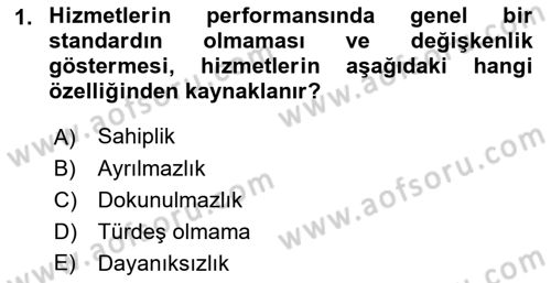 Havayolu Pazarlaması Dersi 2019 - 2020 Yılı (Final) Dönem Sonu Sınavı 1. Soru