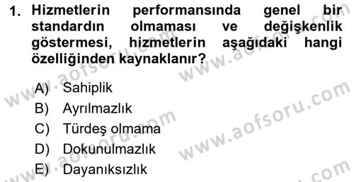 Havayolu Pazarlaması Dersi 2021 - 2022 Yılı (Vize) Ara Sınav Soruları 1. Soru