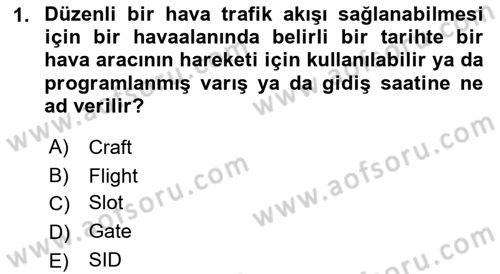 Havayolu Pazarlaması Dersi 2021 - 2022 Yılı Yaz Okulu Sınav Soruları 1. Soru