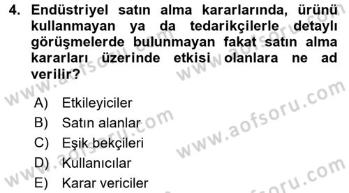 Havayolu Pazarlaması Dersi 2021 - 2022 Yılı Yaz Okulu Sınav Soruları 4. Soru