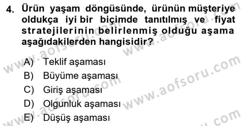Havayolu Pazarlaması Dersi 2024 - 2025 Yılı Yaz Okulu Sınav Soruları 4. Soru