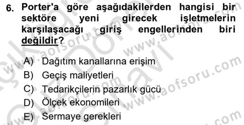 Havayolu Pazarlaması Dersi 2025 - 2026 Yılı (Final) Dönem Sonu Sınav Soruları 6. Soru