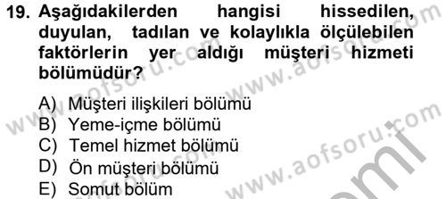 Satış Teknikleri Dersi 2012 - 2013 Yılı (Final) Dönem Sonu Sınav Soruları 19. Soru