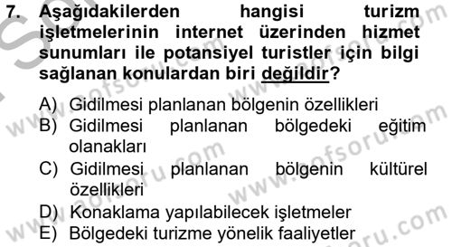 Satış Teknikleri Dersi 2012 - 2013 Yılı (Final) Dönem Sonu Sınav Soruları 7. Soru