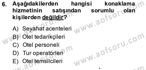 Satış Teknikleri Dersi 2014 - 2015 Yılı (Vize) Ara Sınav Soruları 6. Soru