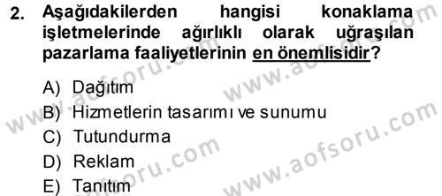 Satış Teknikleri Dersi 2014 - 2015 Yılı Tek Ders Sınav Soruları 2. Soru