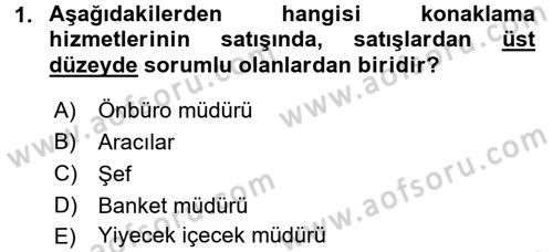 Satış Teknikleri Dersi 2015 - 2016 Yılı (Vize) Ara Sınav Soruları 1. Soru