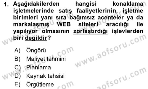 Satış Teknikleri Dersi 2017 - 2018 Yılı 3 Ders Sınav Soruları 1. Soru