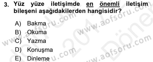 Satış Teknikleri Dersi 2017 - 2018 Yılı (Final) Dönem Sonu Sınav Soruları 3. Soru