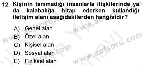 Satış Teknikleri Dersi 2018 - 2019 Yılı (Vize) Ara Sınav Soruları 12. Soru