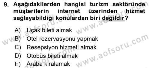 Satış Teknikleri Dersi 2018 - 2019 Yılı Yaz Okulu Sınav Soruları 9. Soru