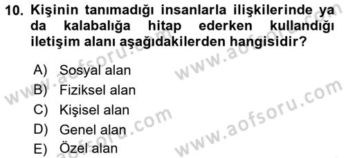 Satış Teknikleri Dersi 2021 - 2022 Yılı Yaz Okulu Sınav Soruları 10. Soru