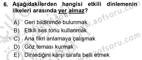 Satış Teknikleri Dersi 2022 - 2023 Yılı Yaz Okulu Sınav Soruları 6. Soru