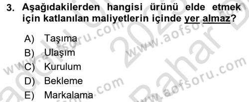 Satış Teknikleri Dersi 2023 - 2024 Yılı (Vize) Ara Sınav Soruları 3. Soru