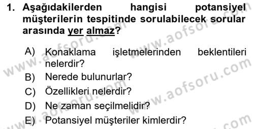 Satış Teknikleri Dersi 2023 - 2024 Yılı (Final) Dönem Sonu Sınav Soruları 1. Soru