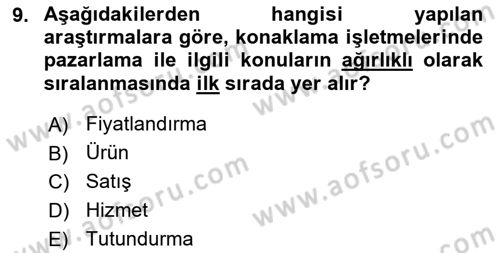 Satış Teknikleri Dersi 2024 - 2025 Yılı (Vize) Ara Sınav Soruları 9. Soru