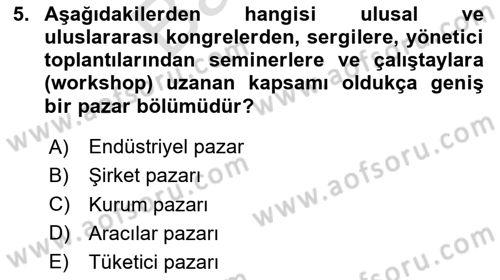 Satış Teknikleri Dersi 2024 - 2025 Yılı (Final) Dönem Sonu Sınav Soruları 5. Soru