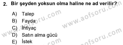 Tanıtım Ve Pazarlama Dersi 2018 - 2019 Yılı 3 Ders Sınav Soruları 2. Soru