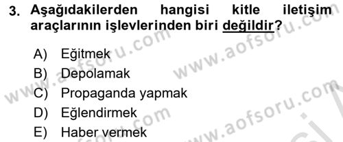 Tanıtım Ve Pazarlama Dersi 2018 - 2019 Yılı 3 Ders Sınav Soruları 3. Soru