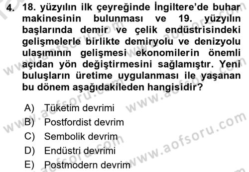 Tanıtım Ve Pazarlama Dersi 2019 - 2020 Yılı (Final) Dönem Sonu Sınav Soruları 4. Soru