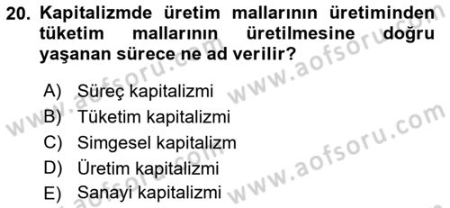 Tanıtım Ve Pazarlama Dersi 2021 - 2022 Yılı (Vize) Ara Sınav Soruları 20. Soru